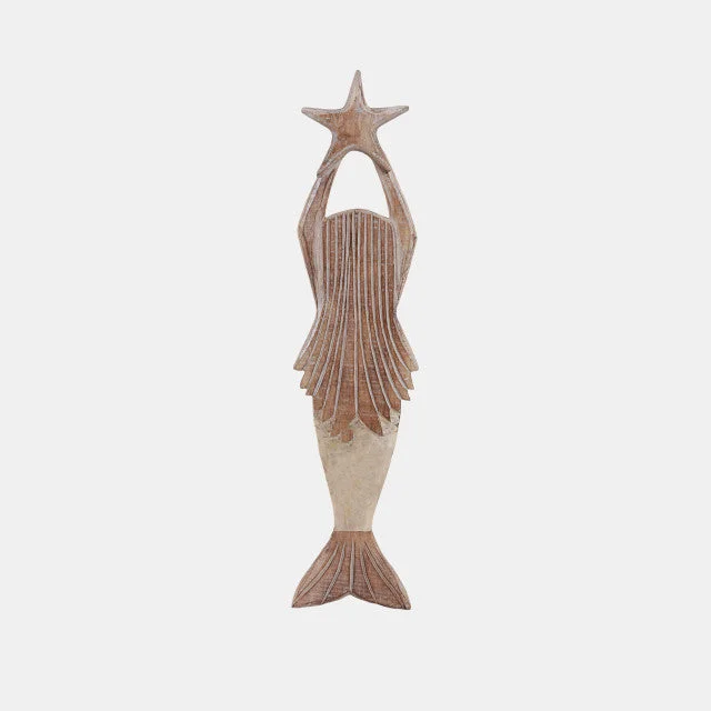 24″ Mermaid Gold Capiz Tail, Natural