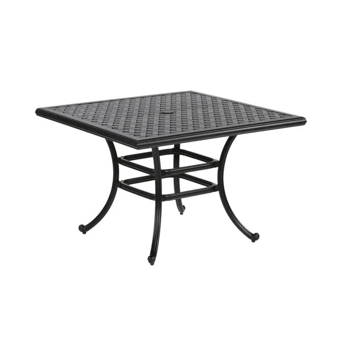 44″ Square Dining Table – Dark Lava Bronze