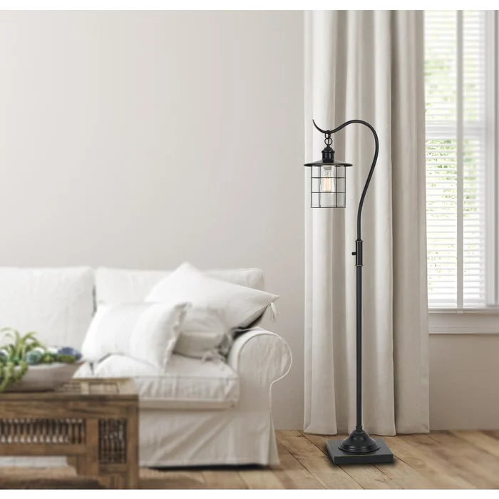60W Silverton Floor Lamp (Edison Bulb Included) By Cal Lighting – Dark Bronze