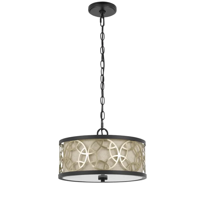 60W X 2 Carmel 2 Light Metal 2 In 1 Semi-Flush / Pendant Chandelier By Cal Lighting – Rust/Antique Brass