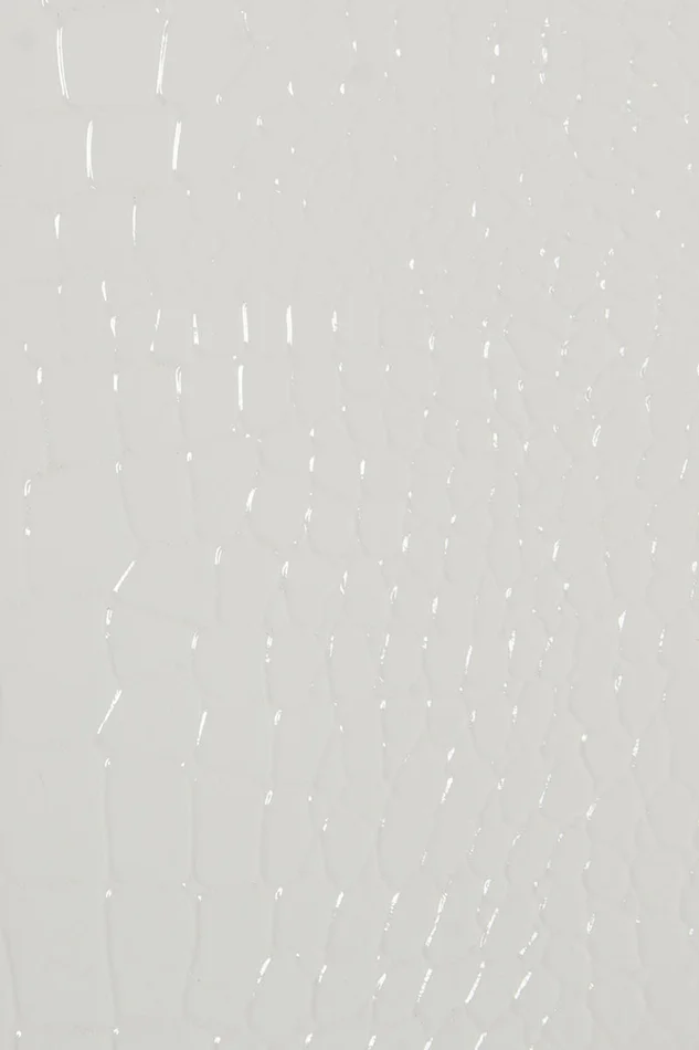 A&X Regal – Modern White Crocodile Floor Mirror