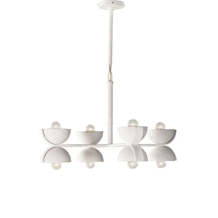 Abbott Chandelier – Matte White Plaster