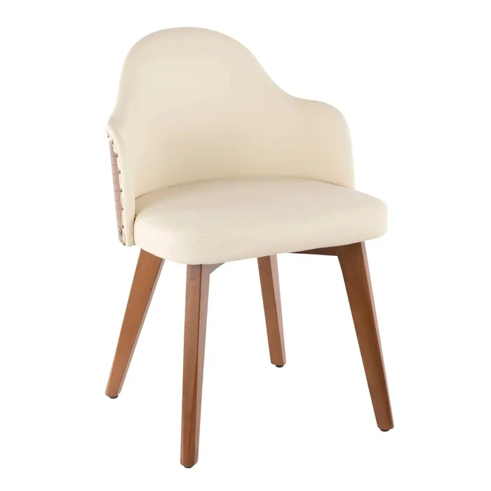 Ahoy – Mid-Century Chair – Walnut / Cream