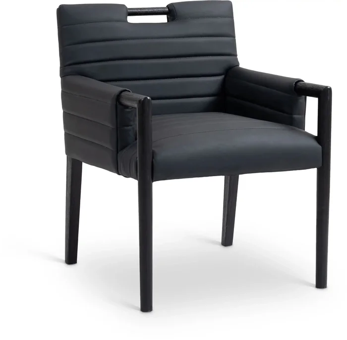 Aimee – Dining Arm Chair – Black Legs