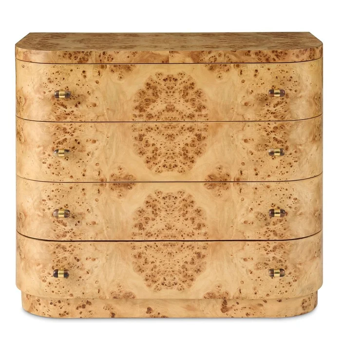 Albany Burl Bowfront Chest