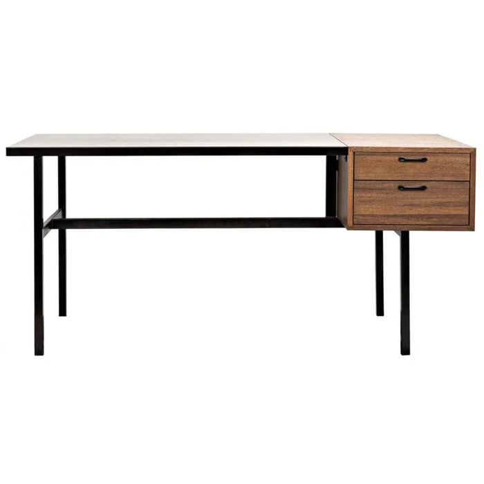 Algeron Desk with Black Metal