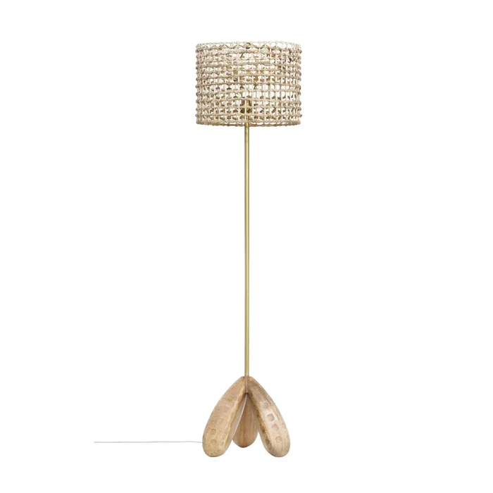 Alondra – Wooden Floor Lamp – Light Brown