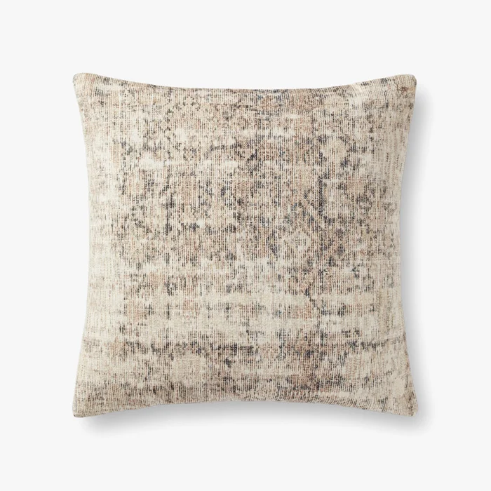 Amber Lewis x Loloi Pillows PAL0014 Antique Ivory / Graphite