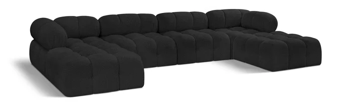 Ames – 6 Piece Fabric Modular U-Shaped Sectional