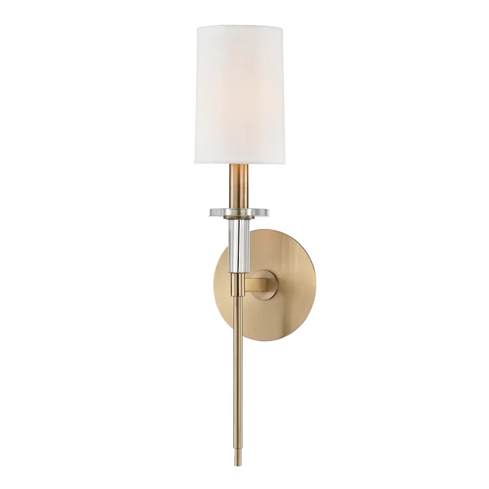 Amherst 1 Light Wall Sconce Aged Brass