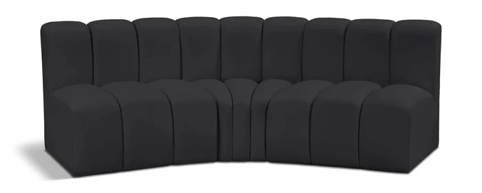 Arc – Faux Leather 3 Piece Modular Corner Sofa