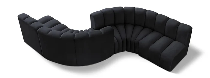 Arc – Velvet 6 Piece Modular Sofa