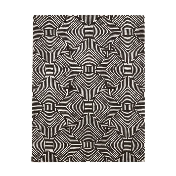 Arches Rug Black/Ivory