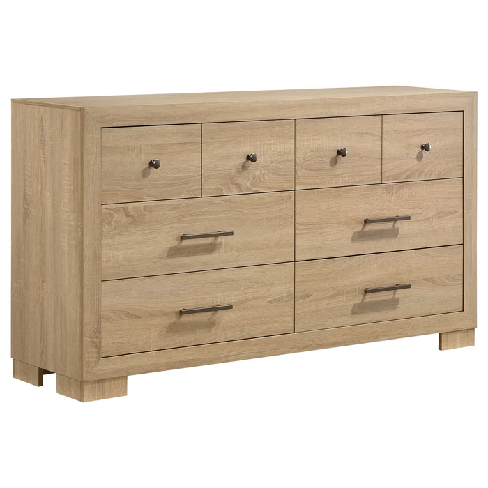 Arielle 6-drawer Bedroom Dresser Cabinet Light Oak