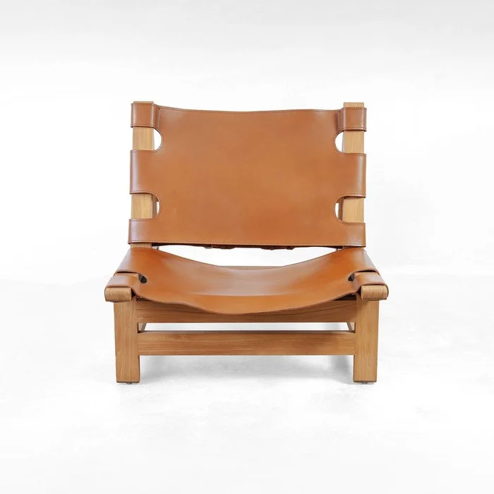 Armless Spanish Chair – Leather Sling