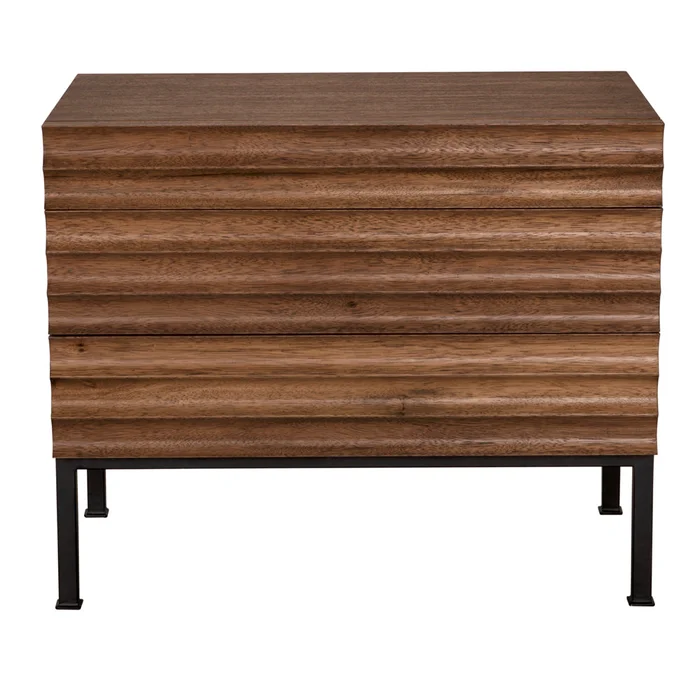 Arturo Bedside Chest, Dark Walnut