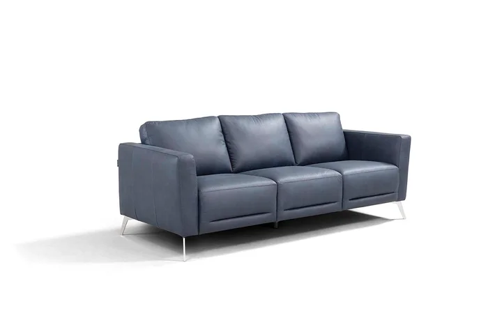 Astonic 85″L Top Grain Leather Sofa