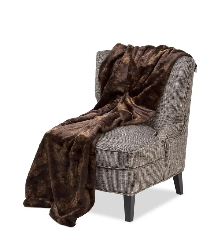 Bailey – 56″ x 72″ Throw – Dark Brown
