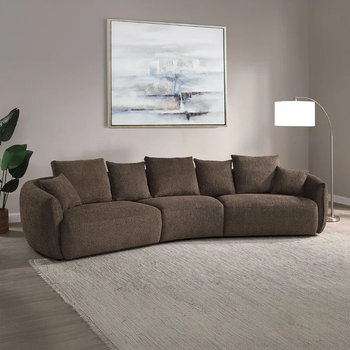 Bash 145″W Sofa with 7 Pillows