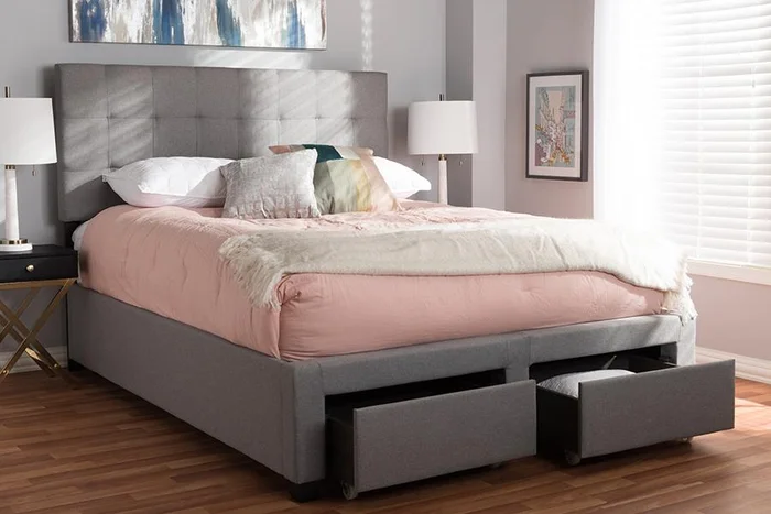 Baxton Studio Sedona Modern Classic Mission Style Grey-Finished Wood Twin Platform Bed – Grey