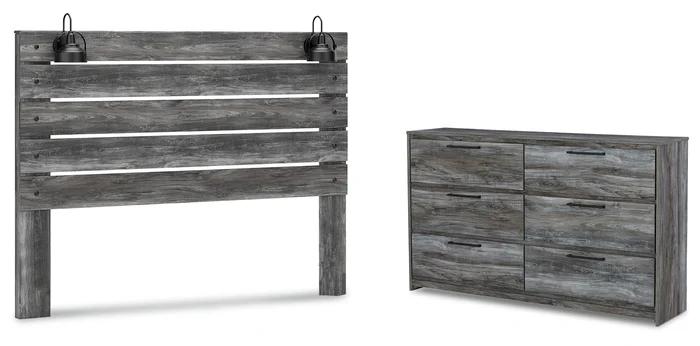 Baystorm Grey Panel Bedroom Set