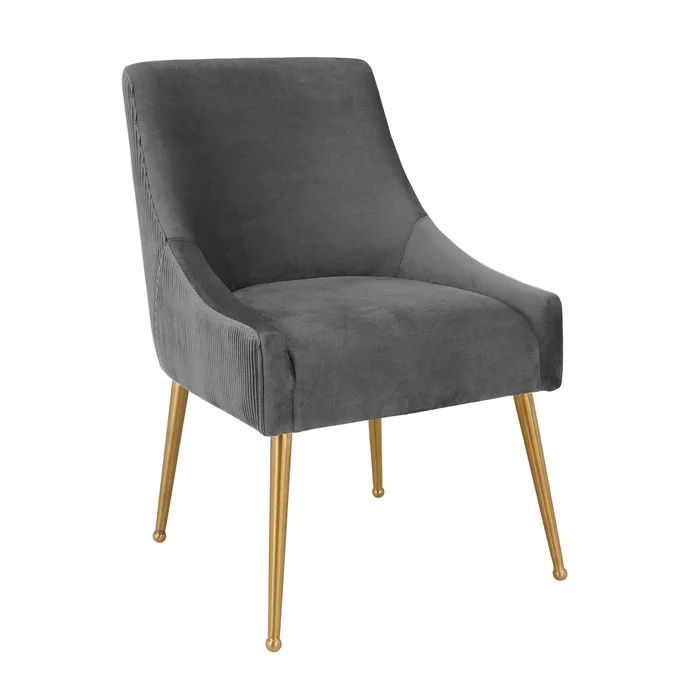 Beatrix – Pleated Velvet Side Chair
