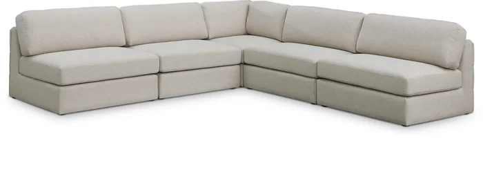 Beckham – 5 Piece Modular Corner Armless Sectional