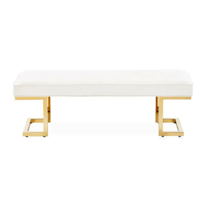 Belmont Place – Bed Bench – Bright Gold