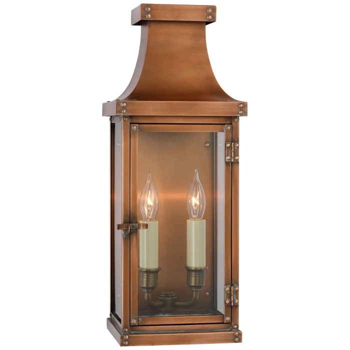 Betty Medium 3/4 Lantern in Natural Copper