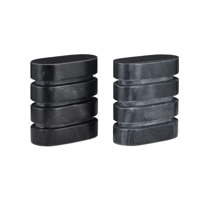 Bheslana Marble Black Object Set of 2