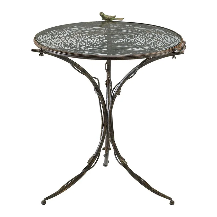 Bird Bistro Table – Brown-Bronze-Rust