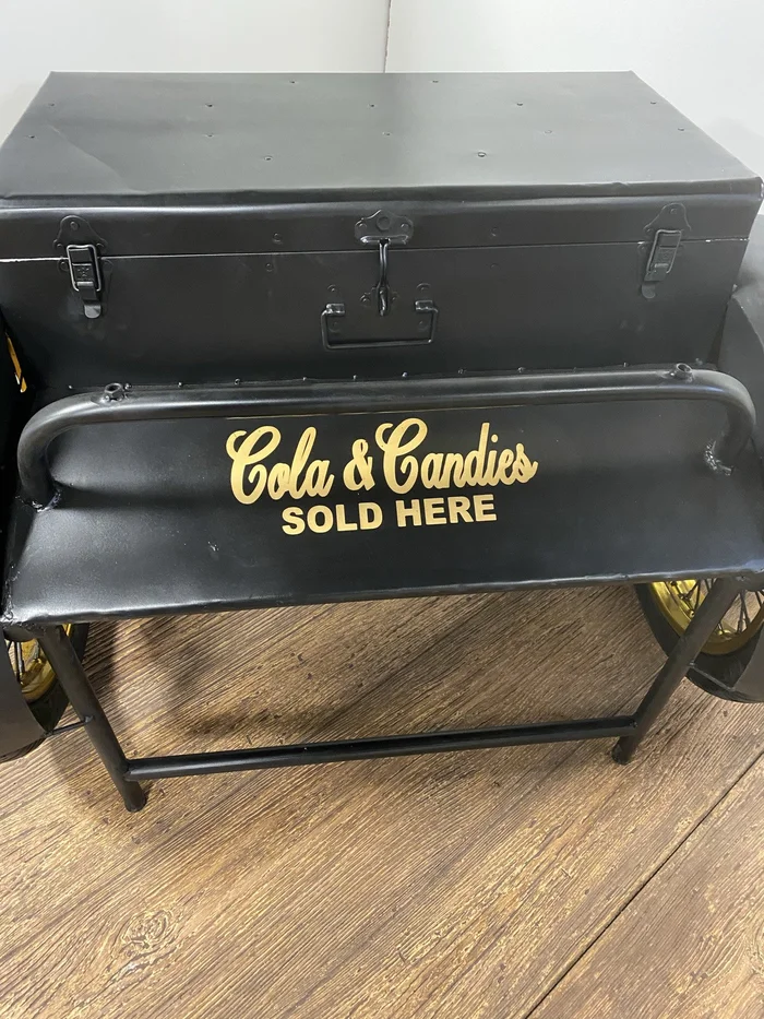 Black Old Time Delivery Box Table With Storage By Homeroots