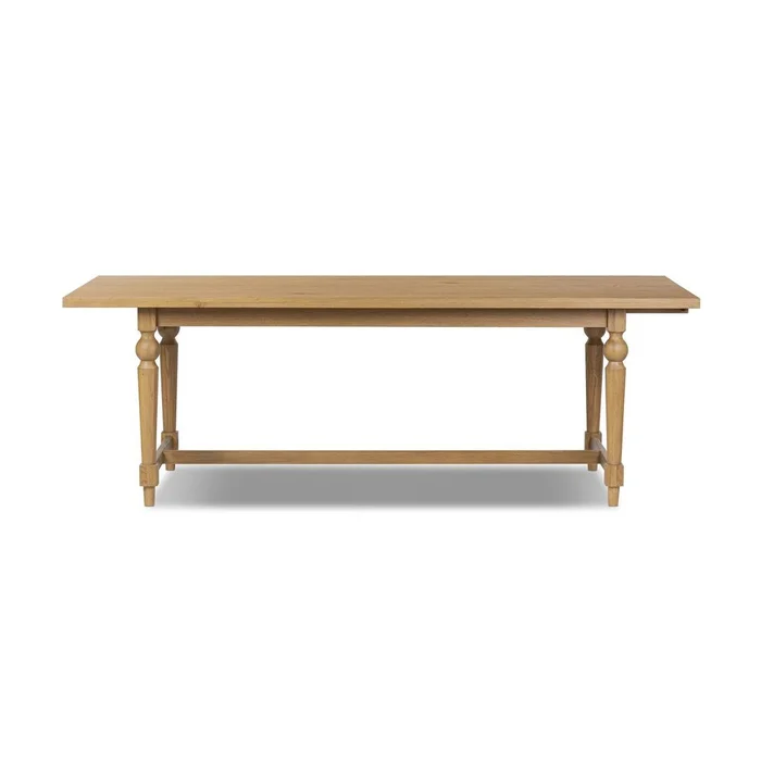 Blinn Oval Leaf Extension Dining Table – Worn Oak Veneer