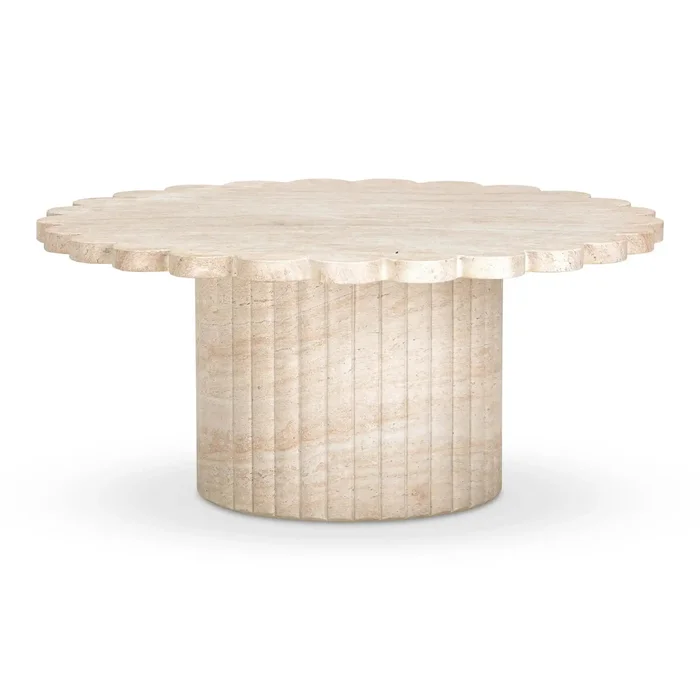 Blossom – Indoor / Outdoor Coffee Table – Washed Travertine