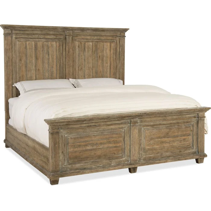 Boheme Light Wood Laurier Panel Bed