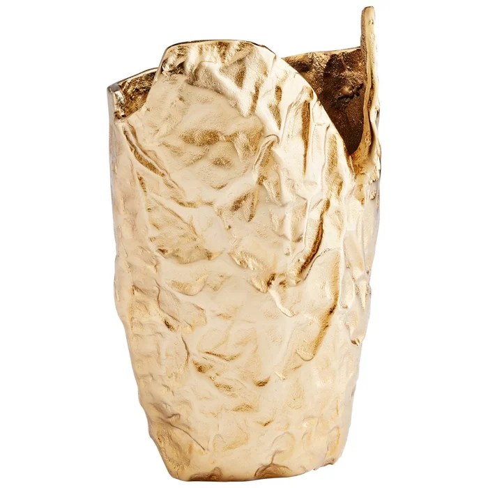 Bolivar Vase – Gold-Amber