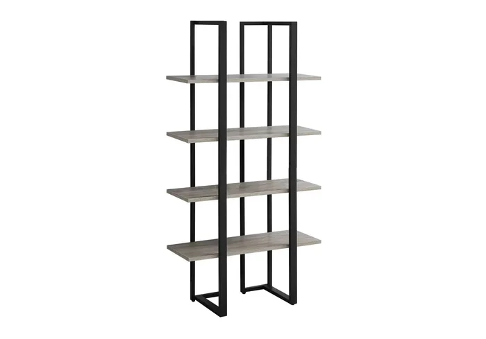 Bookshelf, Bookcase, Etagere, 4 Tier, Office, Contemporary & Modern