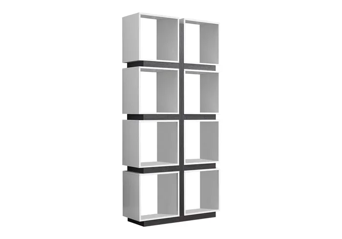Bookshelf, Bookcase, Etagere, 5 Tier, For Office, Contemporary & Modern – White