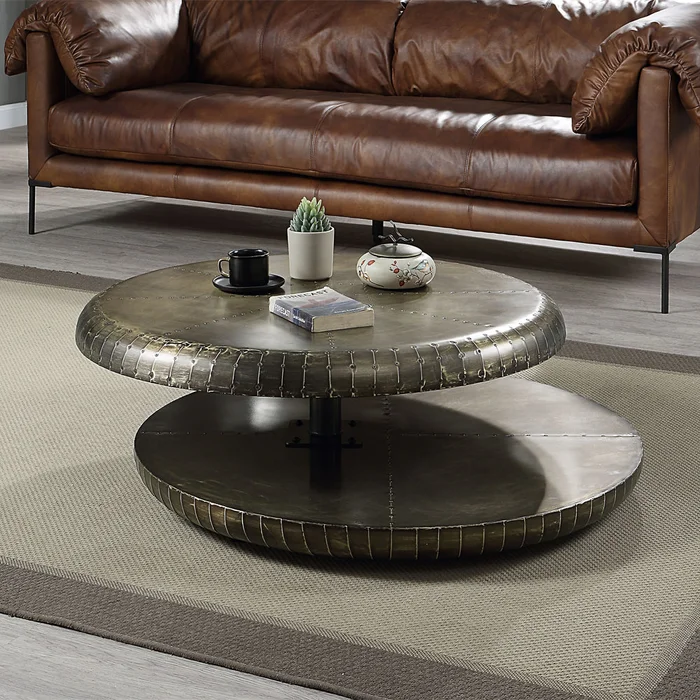Brancaster 39″W Boucle Coffee Table