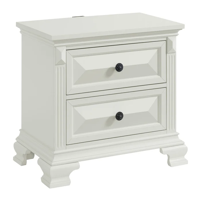 Bridgestone 2-Drawer Nightstand With USB