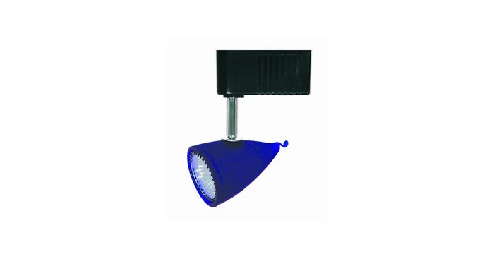 Cal Lighting 1 Light Low Voltage HT System Track Head with Blue Shade