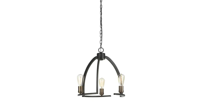 Cal Lighting Kinder 3 Light 19″ Wide Ring Chandelier