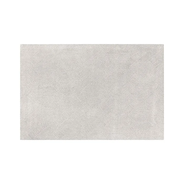 Calais Hand – Tufted Rug – Oatmeal / Grey – 6” x 9”