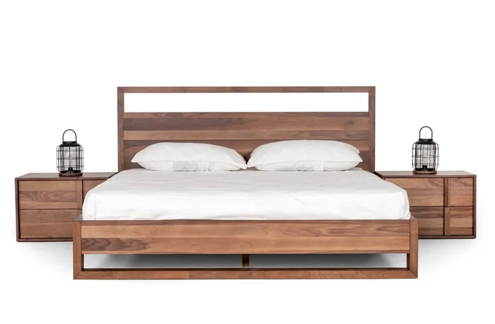 California King Nova Domus Berlin – Modern Walnut Bed