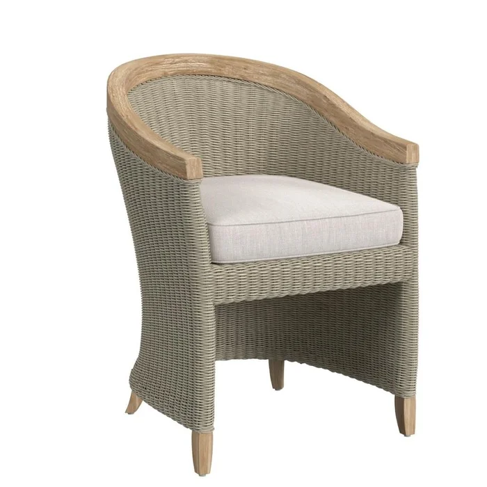 Cambria Dining Chair in Canvas Canvas w/ Self Welt