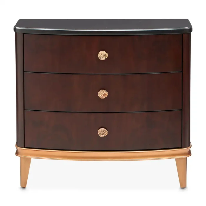 Camellia Field – Nightstand – Warm Pecan