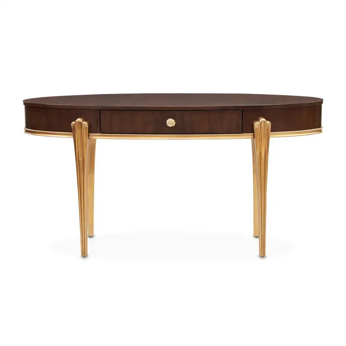 Camellia Field – Vanity Desk – Warm Pecan