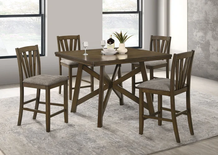 Canfield 47-inch Counter Height Dining Set Brown