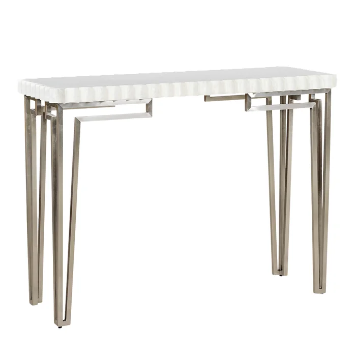 Capiz Console Table