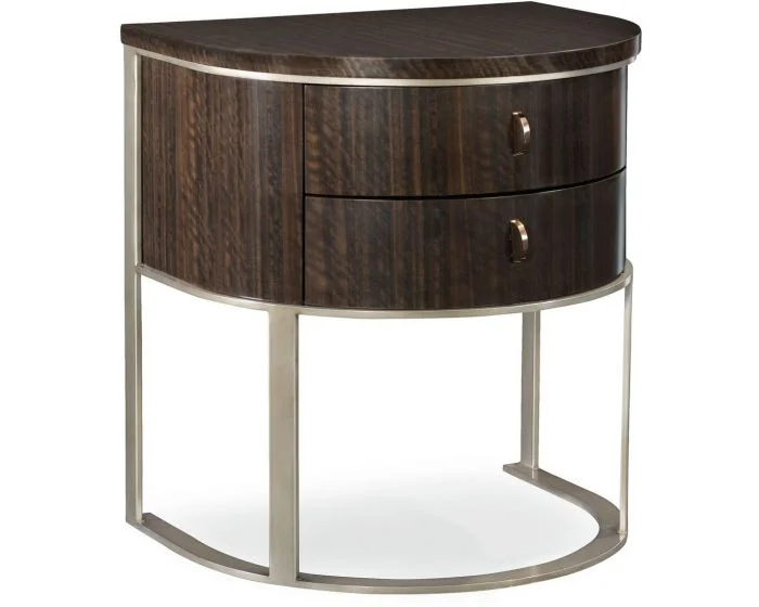 Caracole Modern Streamline Moderne Nightstand